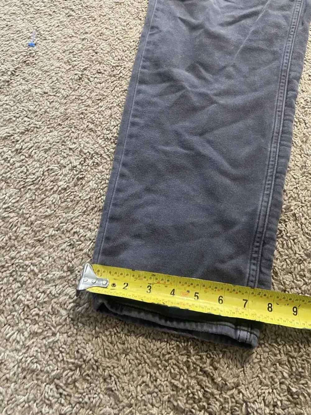 Banana Republic Jeans Mens 36x32 Gray Charcoal Wash Regular Straight Fit Denim